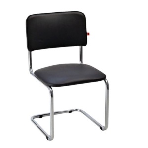 Стул Сильвия черный кож.зам 