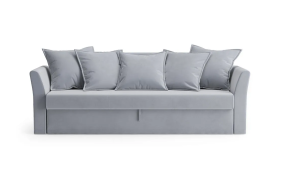Диван ФЬЮЖН тк. Velutto 12 (серебряный)