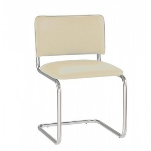 Стул Сильвия бежевый кожзам.