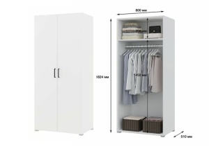 Спальня Victor Шкаф 800х182х510 (белый)