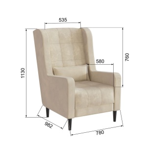 Кресло Корк бежевый