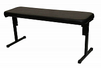 Лавка (М) к/з черный.  каркас черный