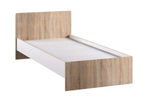 Спальня Бланка Кровать 1,2 дуб сонома/белый