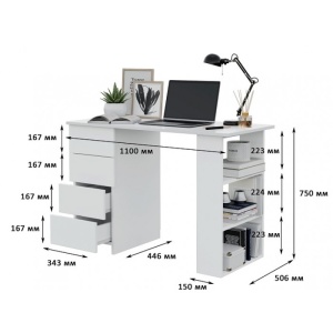 Asti Стол 3 белый