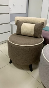 Кресло крутящееся букле капучино